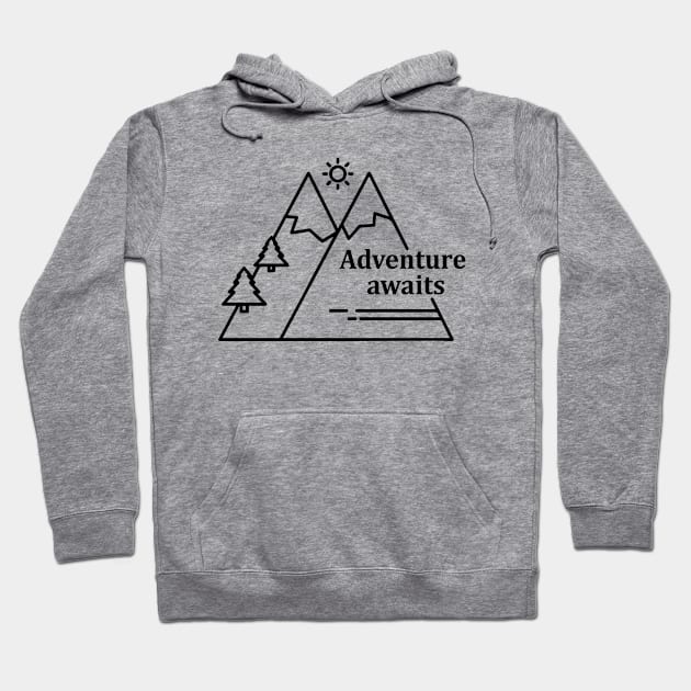 Adventure Awaits Hoodie by Julorzo